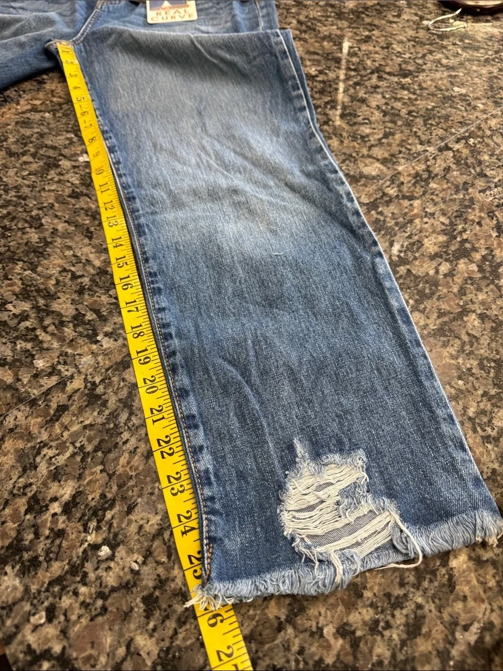 Rewash Medium Blue High-Rise Cropped Straight Jeans NWT 11